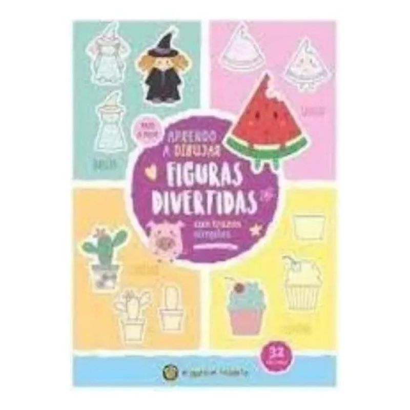 APRENDO A DIBUJAR FIGURAS DIVERTIDAS - LEER, APRENDER, JUGAR Y COLOREAR (Nuevo) - Miniatura 2