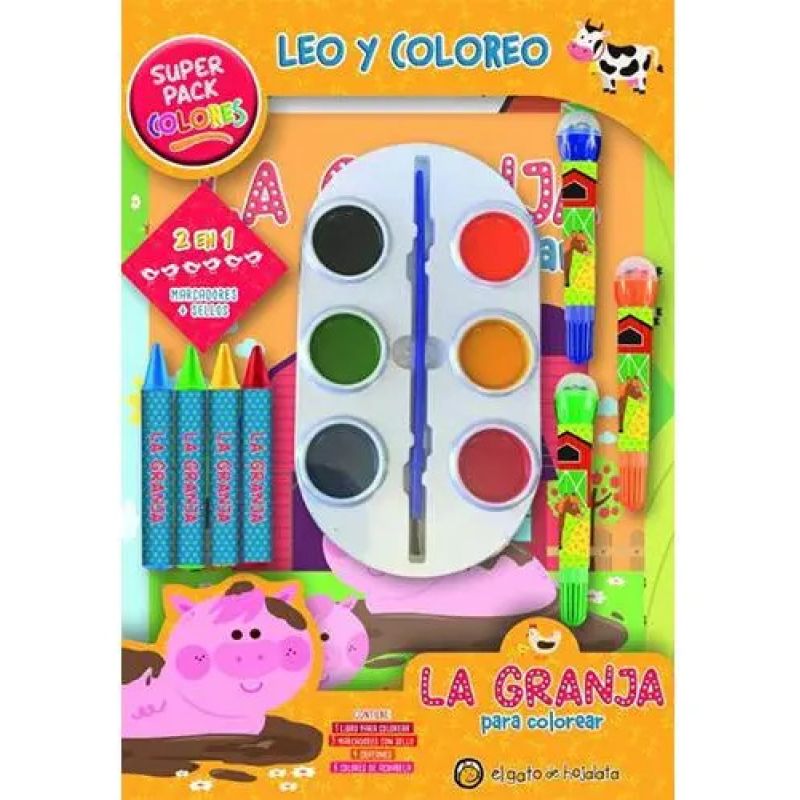 GRANJA PARA COLOREAR, LA - SUPER PACK PARA COLOREAR - LEO Y COLOREO (Nuevo)