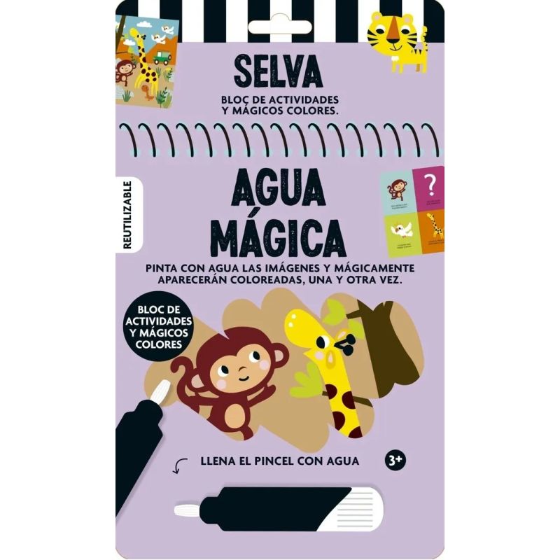 SELVA - AGUA MAGICA - BLOC DE ACTIVIDADES Y MAGICOS COLORES - CARTONE (Nuevo)