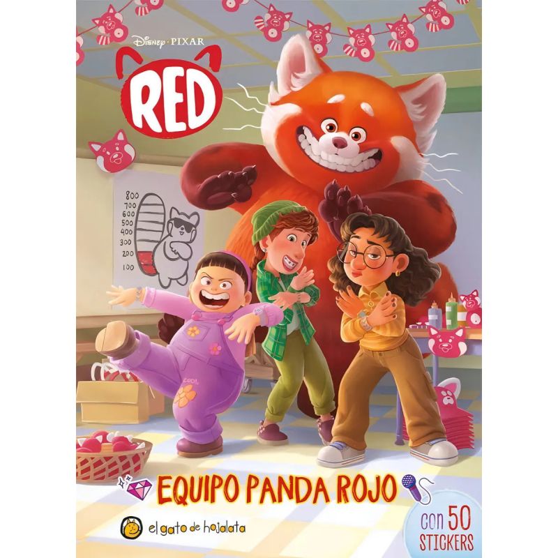 EQUIPO PANDA ROJO, EL (RED) - CON 50 STICKERS (Nuevo)
