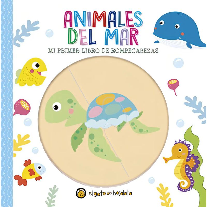 ANIMALES DEL MAR - MI PRIMER LIBRO DE ROMPECABEZAS - CARTONE