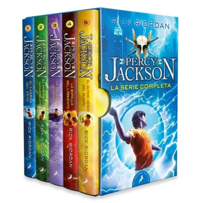 PERCY JACKSON - LA SERIE COMPLETA EN ESTUCHE (5 LIBROS) - BOLSILLO (Nuevo)