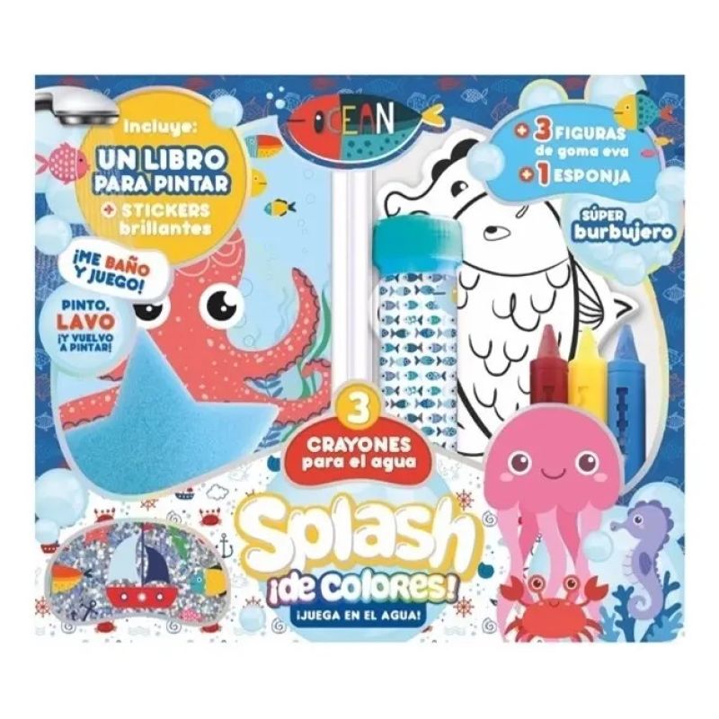 OCEAN - CAJA SPLASH DE COLORES - JUEGA EN EL AGUA (Nuevo)