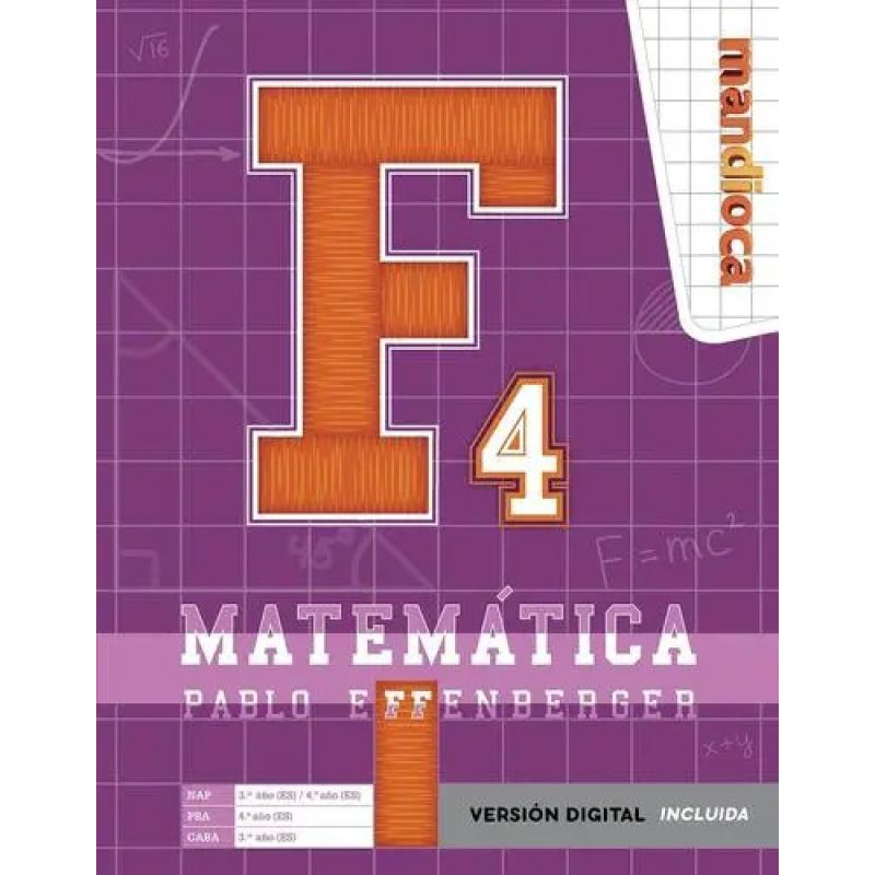 MATEMATICA F4 - ES 3º / ES 4º (Nuevo)