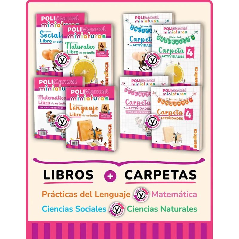 POLIMANUAL MINIATURAS 4 NACION - 4 TOMOS (Nuevo)