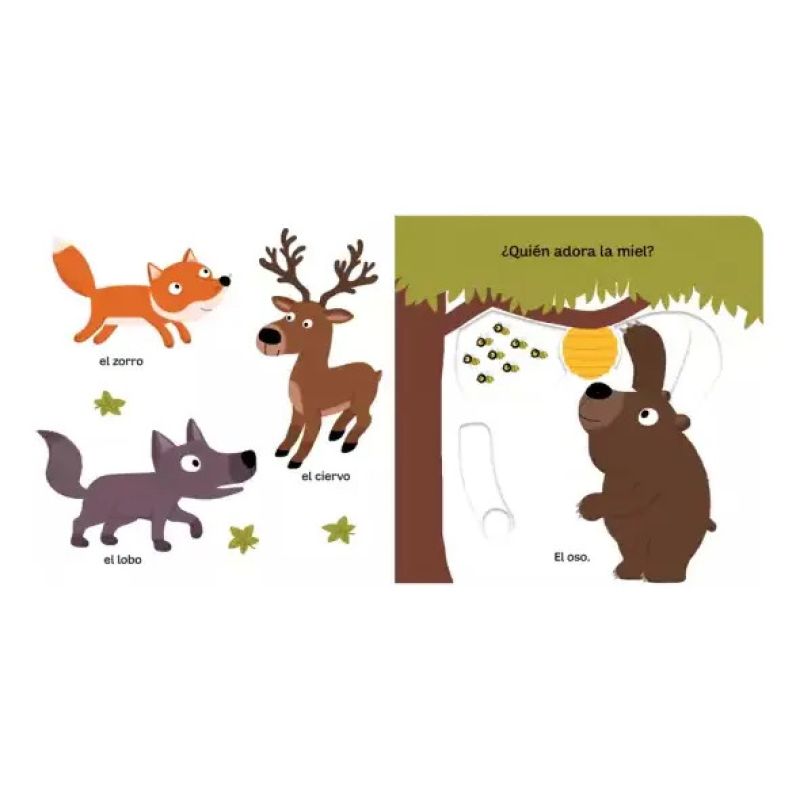 MI LIBRO DE LOS ANIMALES SALVAJES - PEQUEÑOS CURIOSOS (CARTONE) (Nuevo) - Miniatura 2