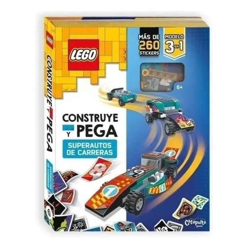 CONSTRUYE Y PEGA SUPERCOCHES DE CARRERA - LEGO (Nuevo)