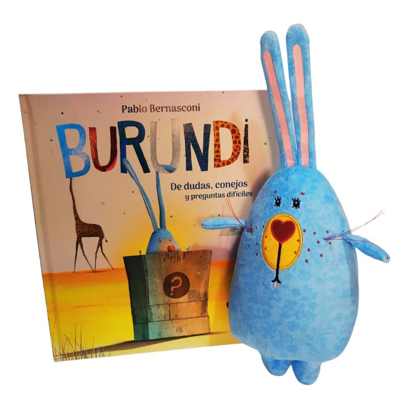 BURUNDI - DE DUDAS, CONEJOS Y PREGUNTAS DIFICILES - COFRE LIBRO + PELUCHE (Nuevo)
