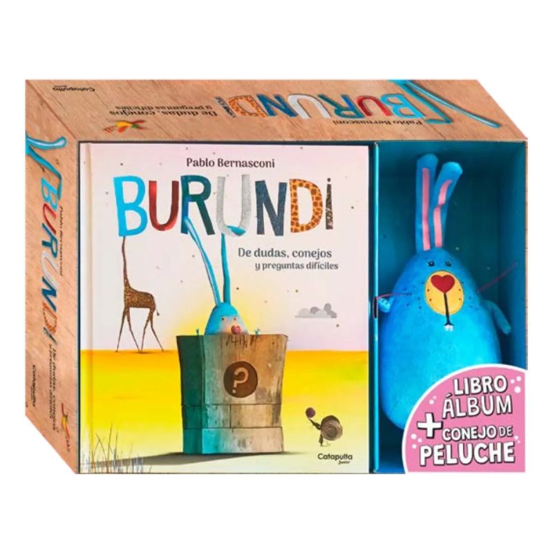 BURUNDI - DE DUDAS, CONEJOS Y PREGUNTAS DIFICILES - COFRE LIBRO + PELUCHE (Nuevo) - Miniatura 2