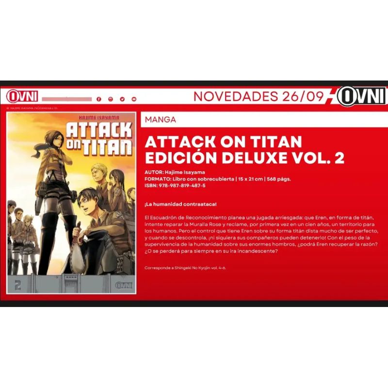 ATTACK ON TITAN ED. DELUXE 2 (Nuevo) - Miniatura 2
