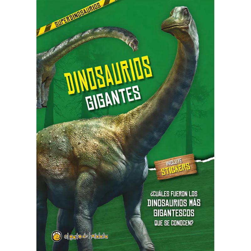 DINOSAURIOS GIGANTES - SUPERDINOSAURIOS - INCLUYE STICKERS (Nuevo)