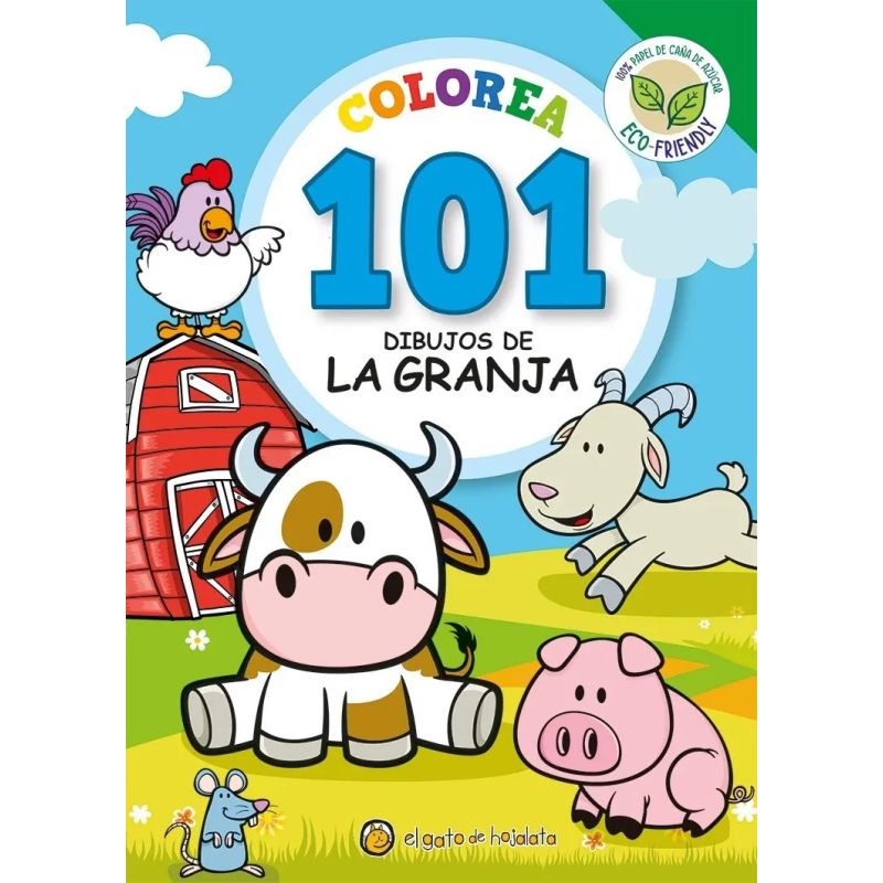 COLOREA 101 DIBUJOS DE LA GRANJA (Nuevo)