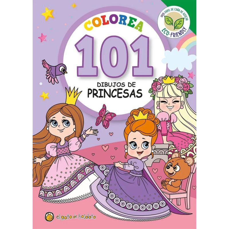 COLOREA 101 DIBUJOS DE PRINCESAS (Nuevo)