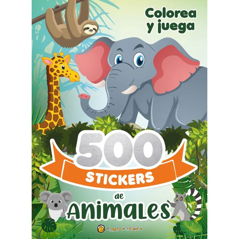 500 STICKERS DE ANIMALES (Nuevo)