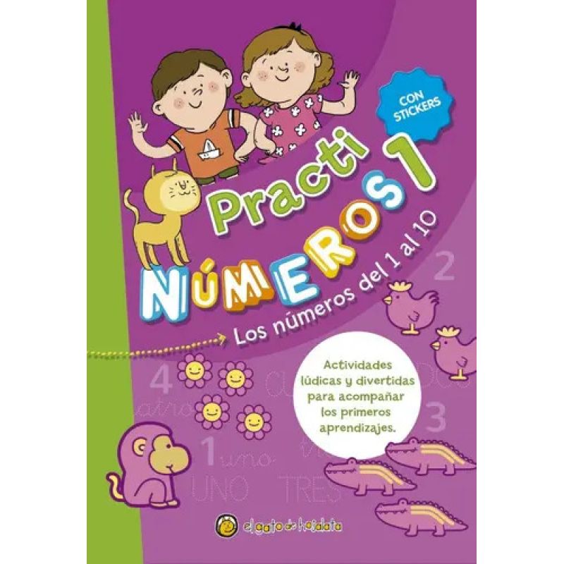 NUMEROS DEL 1 AL 10, LOS - PRACTI NUMEROS 1 - CON STICKERS (Nuevo)