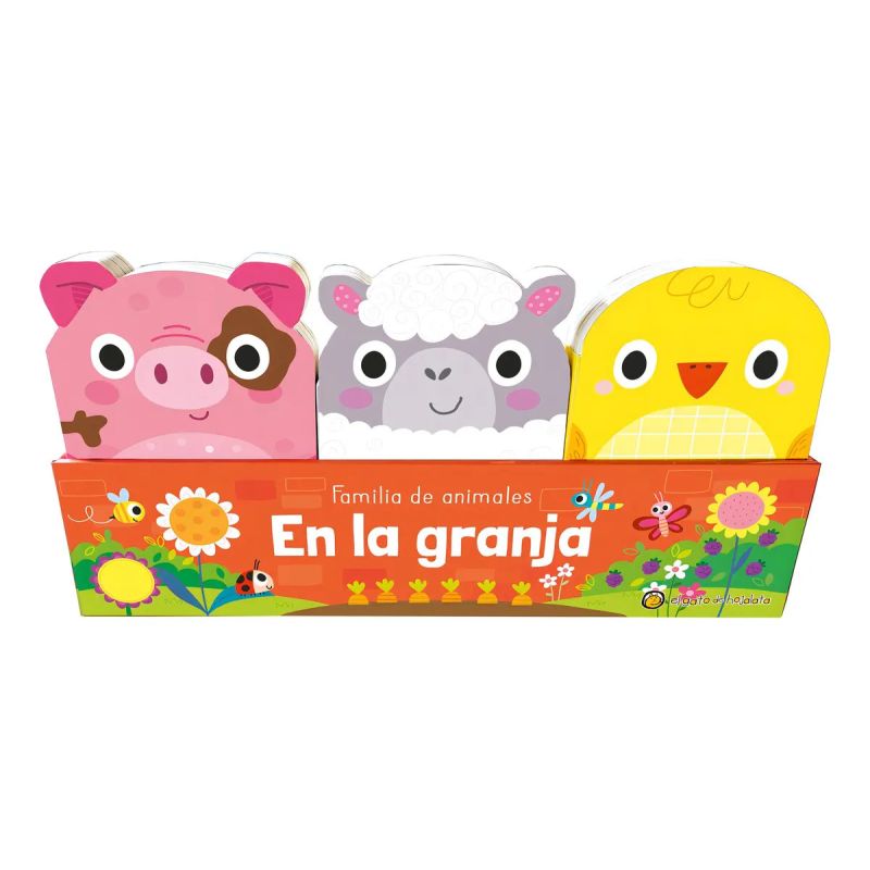 GRANJA: PATO, CORDERO Y CERDO - FAMILIA DE ANIMALES - CARTONE (Nuevo)