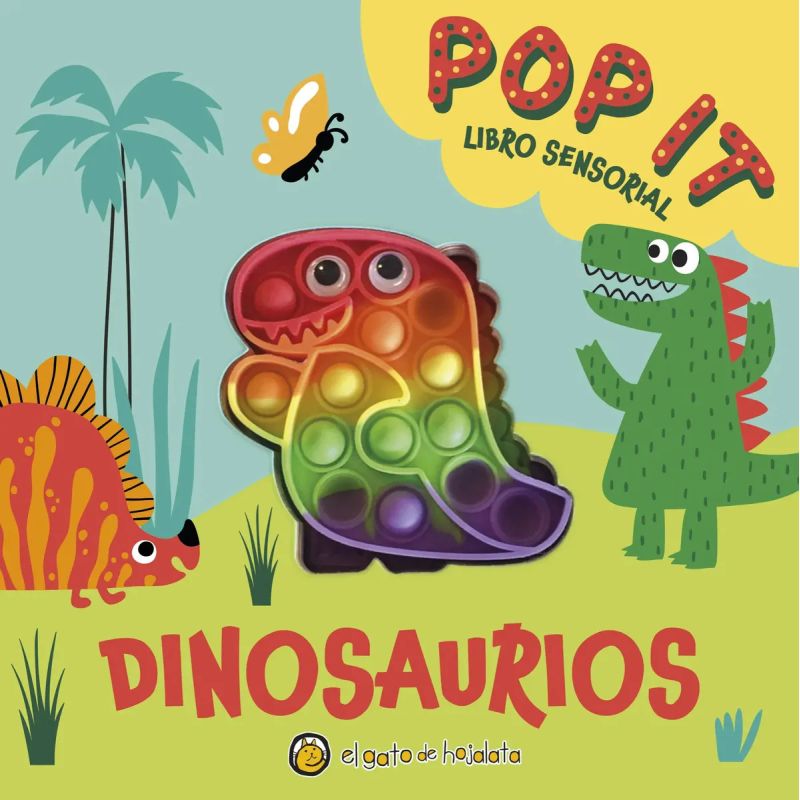 DINOSAURIOS - LIBRO SENSORIAL POP IT (Nuevo)
