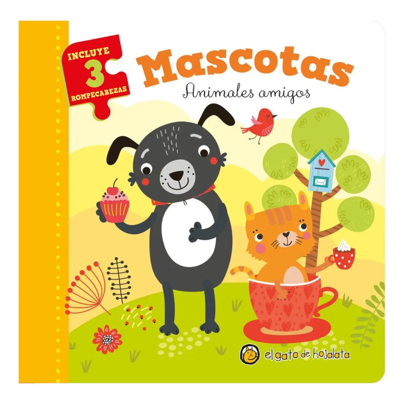 MASCOTAS - ANIMALES PARA ARMAR - 3 ROMPECABEZAS - CARTONE (Nuevo)