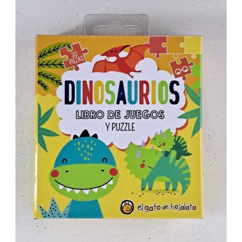 DINOSAURIOS - LEO Y JUEGO - LIBRO DE JUEGOS Y PUZZLE - Miniatura 3