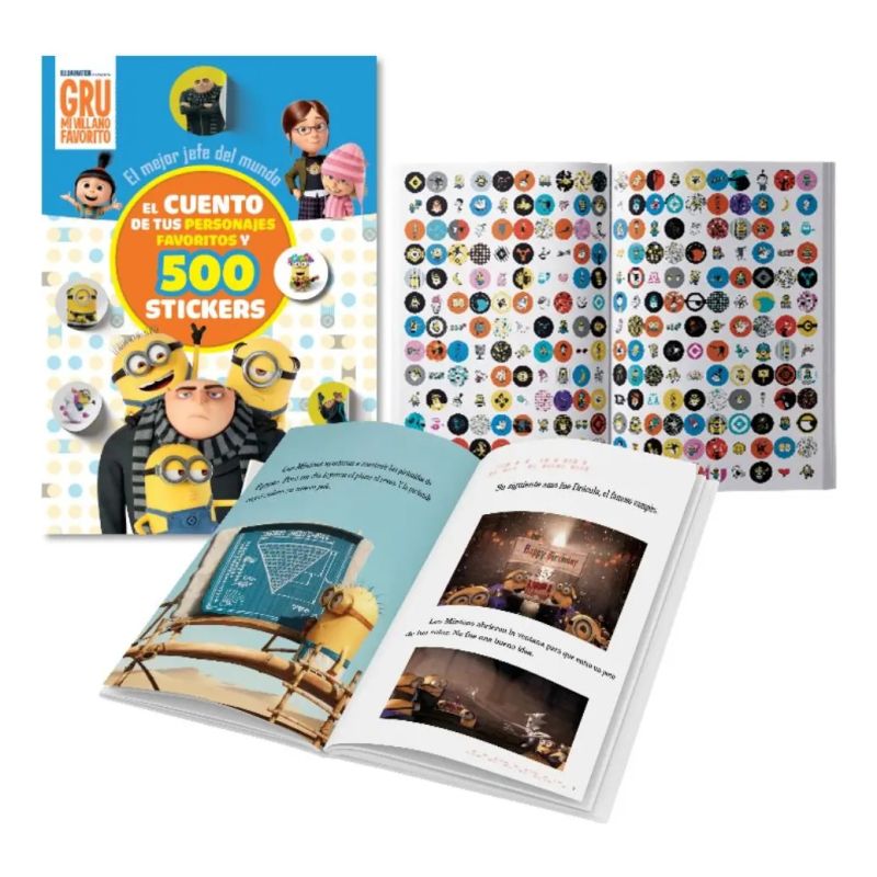 MEJOR JEFE DEL MUNDO, EL - MI VILLANO FAVORITO - 500 STICKERS (Nuevo)