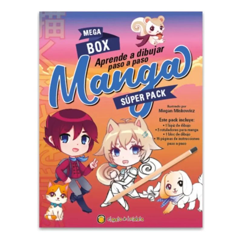 APRENDE A  DIBUJAR MANGA PASO A PASO - SUPER PACK - MEGA BOX (Nuevo)