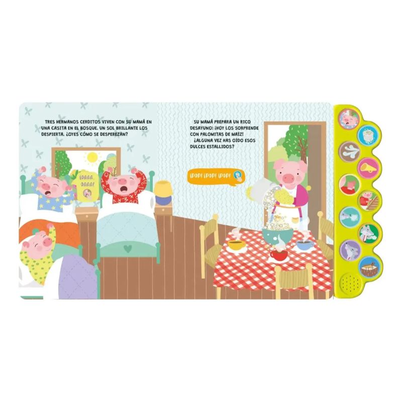TRES CERDITOS, LOS - MUNDO DE SONIDOS - CARTONE - Miniatura 2
