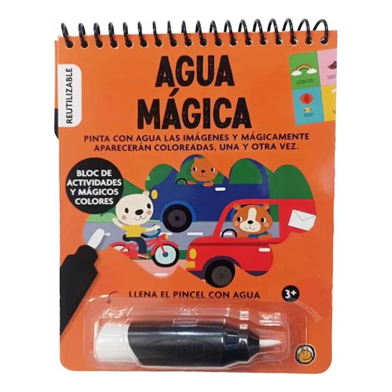 TRANSPORTES - AGUA MAGICA - BLOC DE ACTIVIDADES Y MAGICOS COLORES (Nuevo)