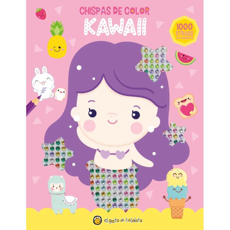 KAWAII - CHISPAS DE COLOR - 1000 STRASS AUTOADHESIVOS (Nuevo) - Miniatura 2