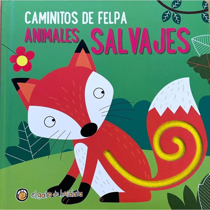 ANIMALES SALVAJES - CAMINITOS DE FELPA - CARTONE (Nuevo)