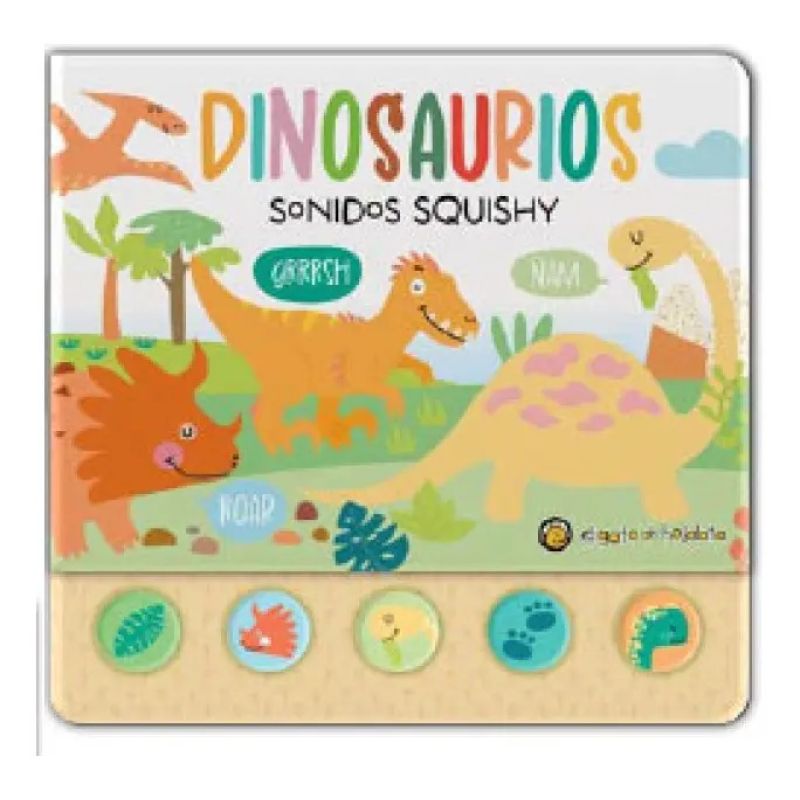 DINOSAURIOS - SONIDOS SQUISHY - CARTONE (Nuevo)