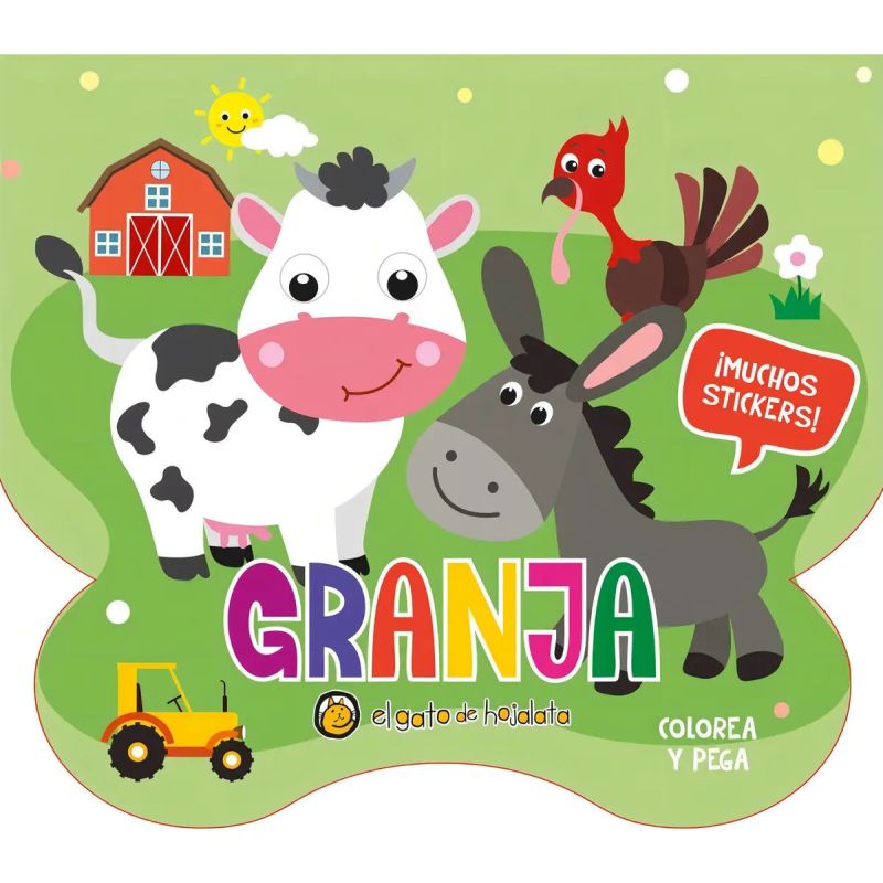 GRANJA - CREA ARTE: COLOREA Y PEGA (Nuevo)