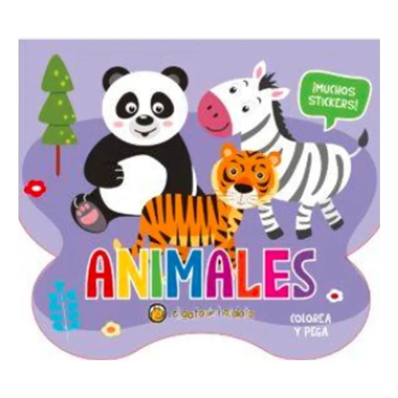 ANIMALES SALVAJES - CREA ARTE: COLOREA Y PEGA (Nuevo)