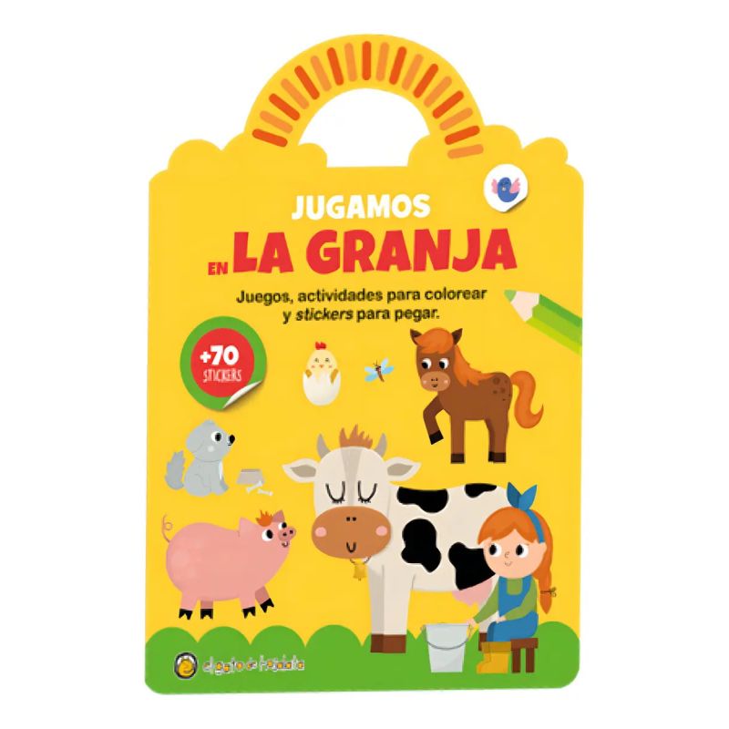 JUGAMOS EN LA GRANJA - VALIJITA AVENTURA - +70 STICKERS (Nuevo)