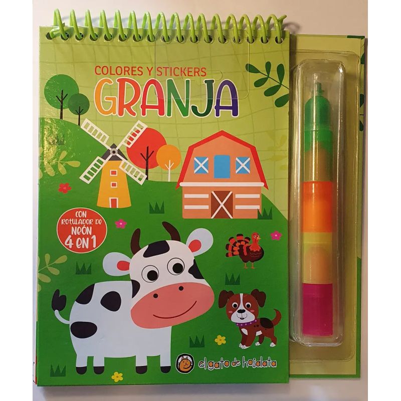 GRANJA - COLORES 4 EN 1 + STICKERS (Nuevo)