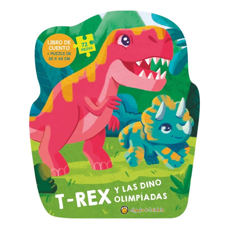 T-REX Y LAS DINO OLIMPIADAS - PUZZLEMANIA (Nuevo) - Miniatura 2