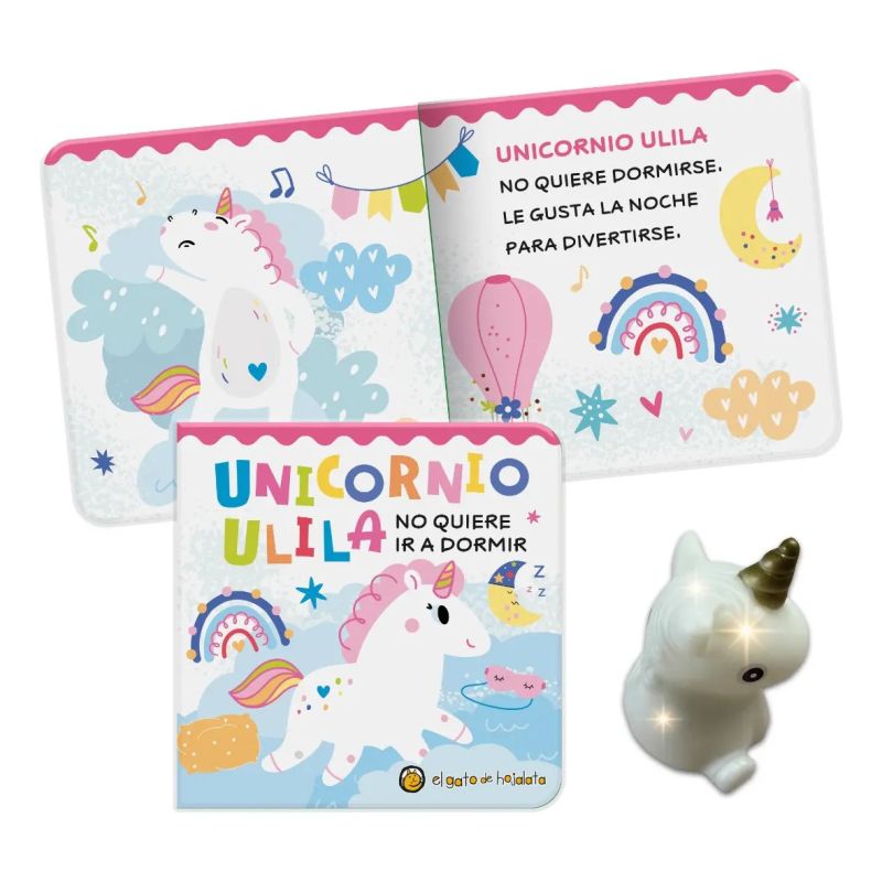 UNICORNIO ULILA NO QUIERE IR A DORMIR - BURBUJAS Y LUCES - Miniatura 2