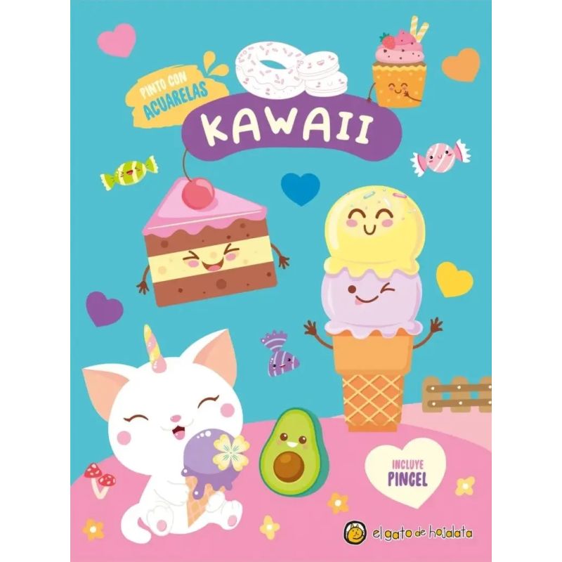 KAWAII - PINTO CON ACUARELAS (Nuevo)