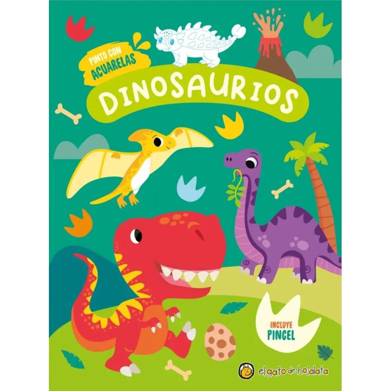 DINOSAURIOS - PINTO CON ACUARELAS (Nuevo)