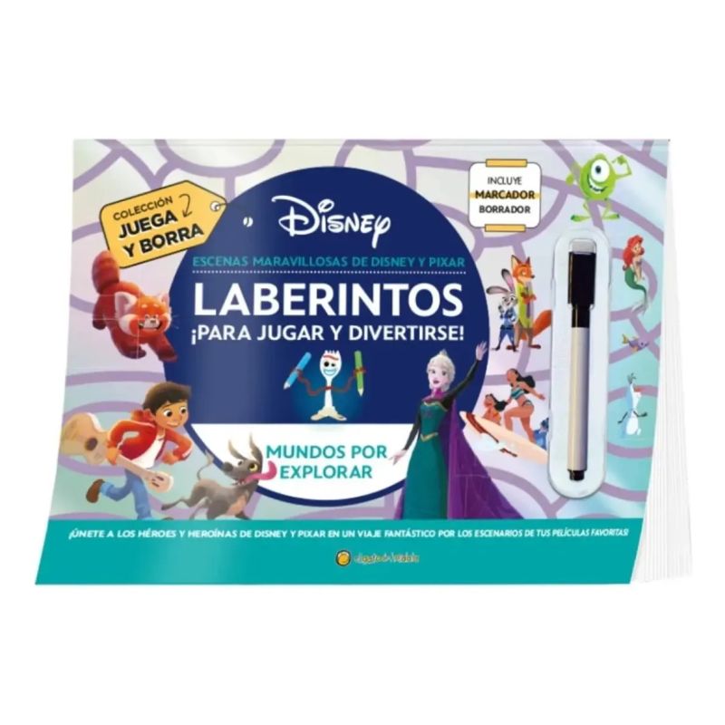 MUNDOS POR EXPLORAR - JUEGA Y BORRA LABERINTOS DISNEY (Nuevo) - Miniatura 2
