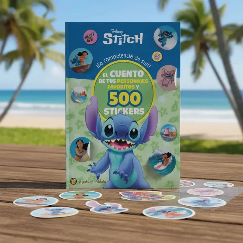 COMPETENCIA DE SURF, LA - LILO Y STITCH - MUNDO DE STICKERS (Nuevo) - Miniatura 2