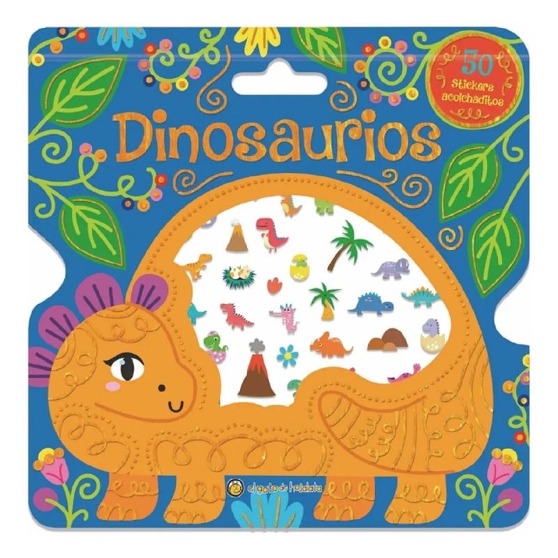 DINOSAURIOS - STICKERS ACOLCHADITOS (Nuevo)