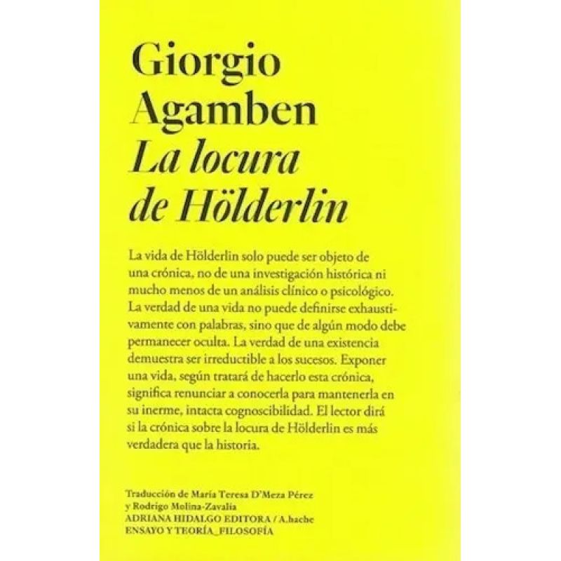 LOCURA DE HOLDERLIN, LA (Nuevo)