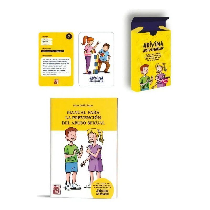 ADIVINA ADIVINADOR - JUEGO DE CARTAS + MANUAL PARA LA PREVENCION DEL ABUSO SEXUAL (Nuevo)