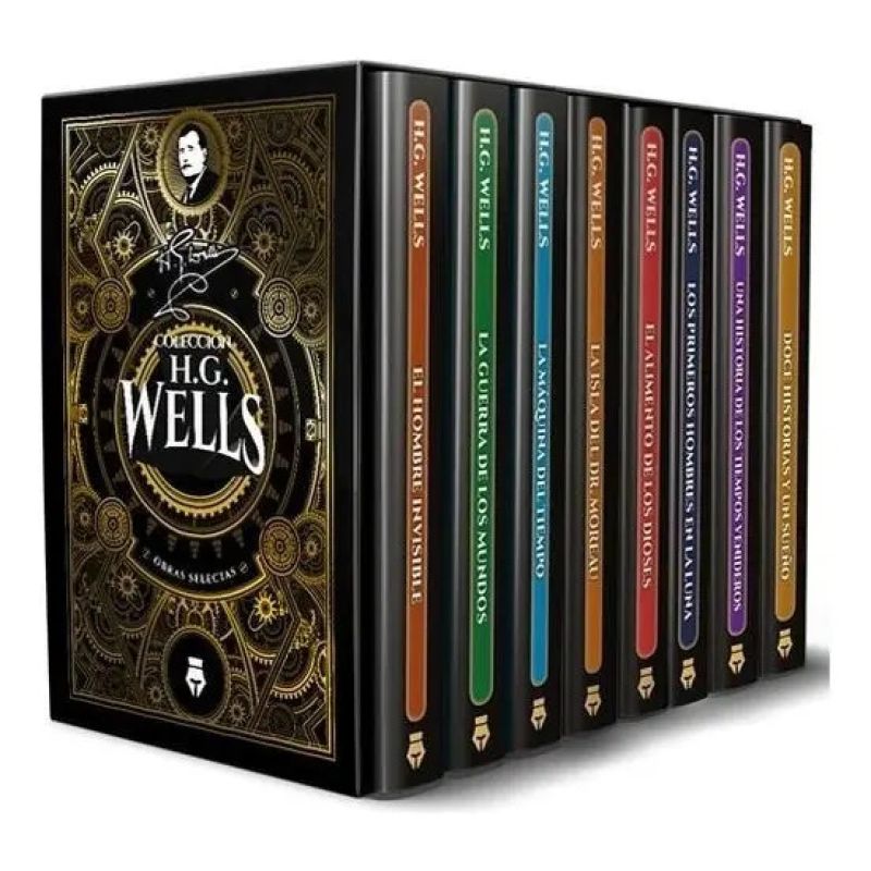 OBRAS SELECTAS H.G. WELLS (SET X 8 LIBROS) (Nuevo)