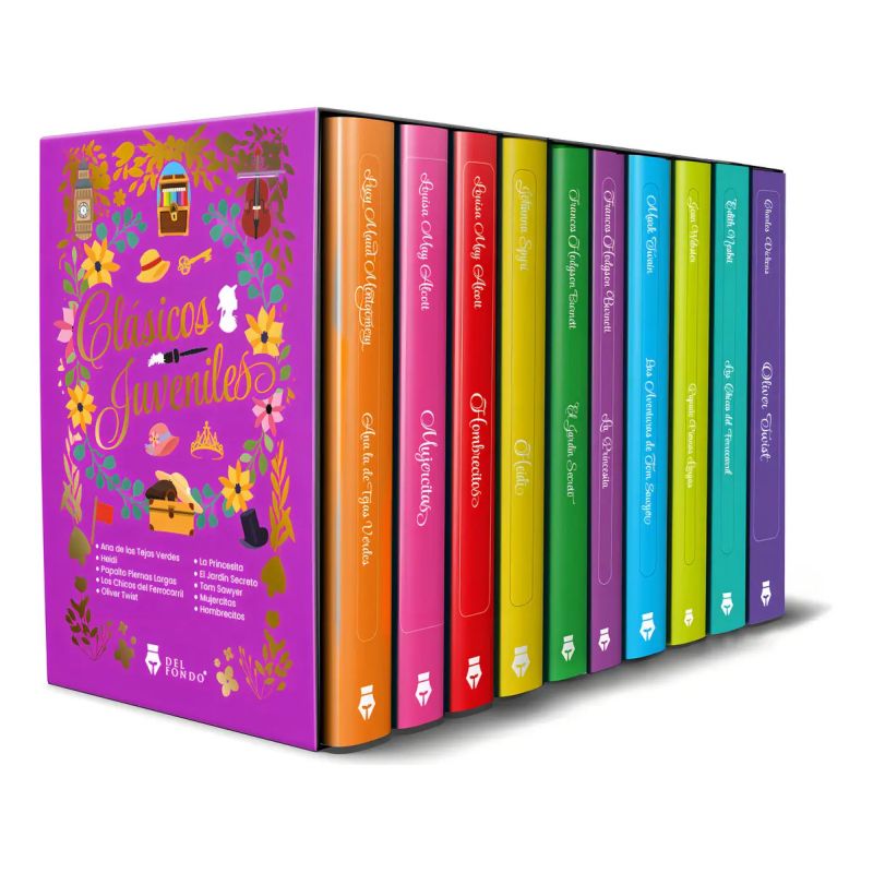 CLASICOS JUVENILES (ESTUCHE 10 LIBROS) - TB (Nuevo)