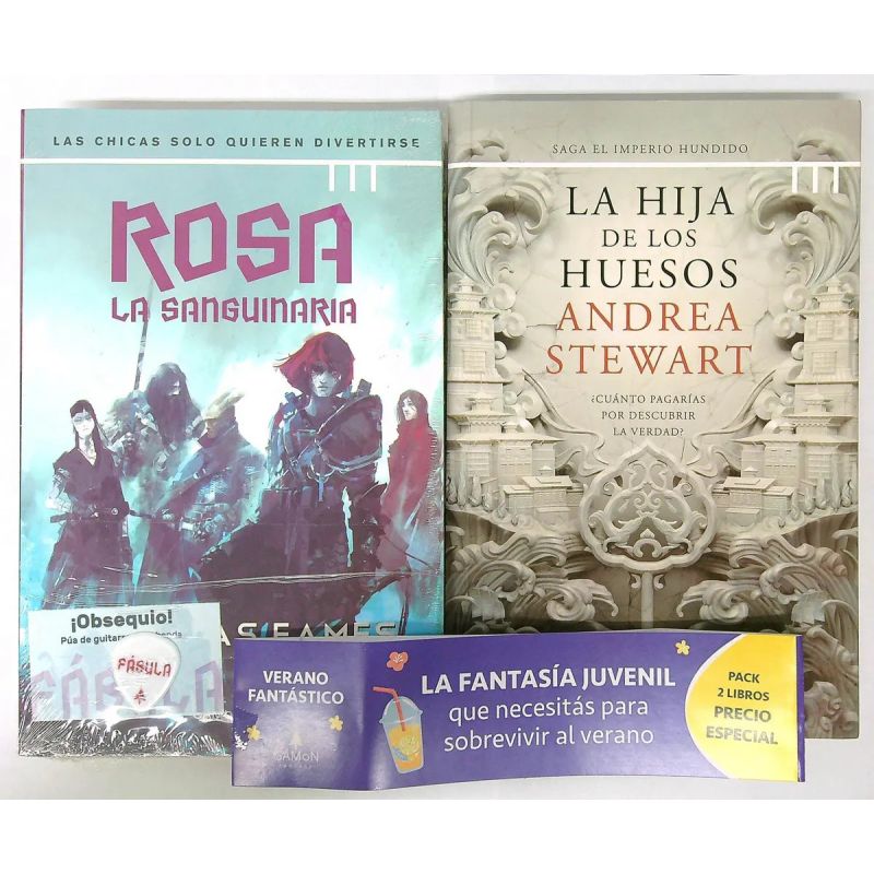 PACK VERANO FANTASTICO - LA HIJA DE LOS HUESOS / ROSA SANGUINARIA (Nuevo)