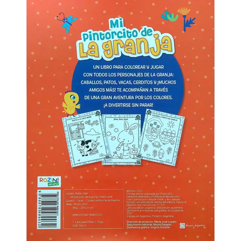MI PINTORCITO DE LA GRANJA - COLOREA Y JUEGA CON MUCHA IMAGINACION (Nuevo) - Miniatura 2
