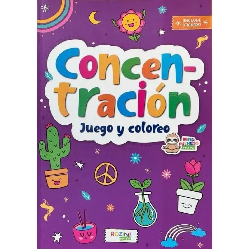 CONCENTRACION - JUEGO Y COLOREO - MINDFULNESS MINI (Nuevo)