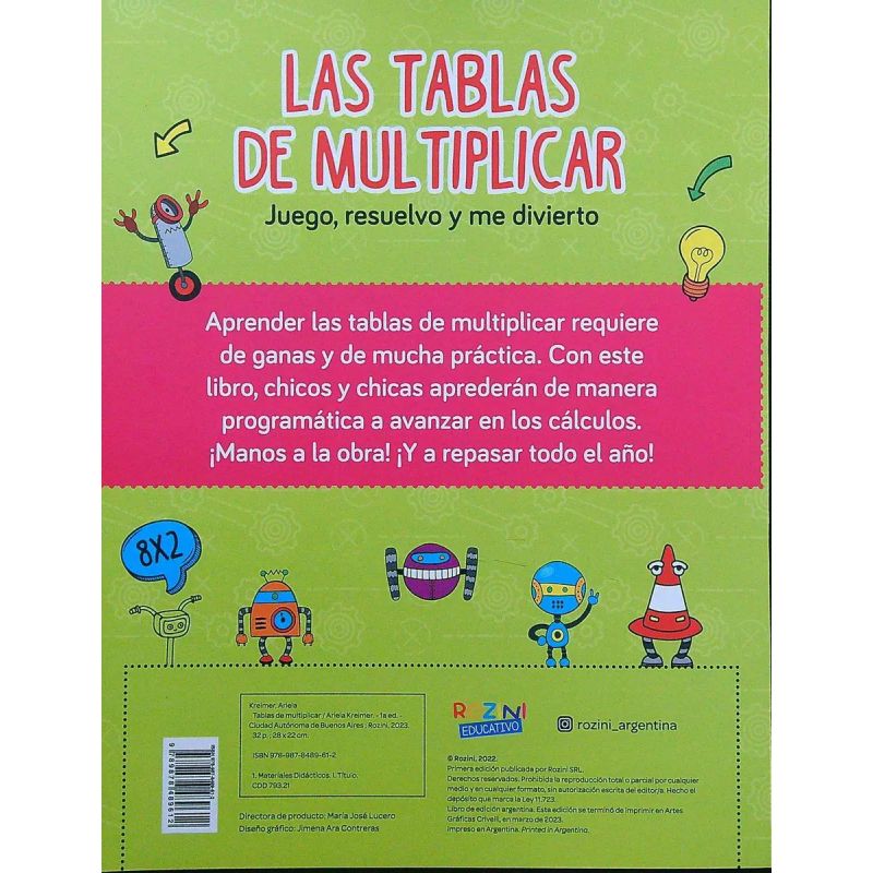 TABLAS DE MULTIPLICAR, LAS - JUEGO, RESUELVO Y ME DIVIERTO (Nuevo) - Miniatura 2