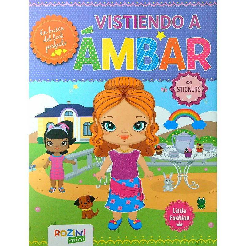 VISTIENDO A AMBAR - LITTLE FASHION - CON STICKERS (Nuevo)